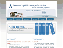 Tablet Screenshot of logiciel-alibi.com